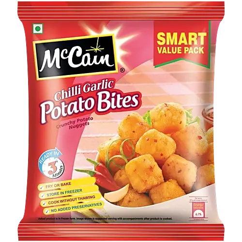 Crunchy Potato Nuggets - Chilli Garlic Potato Bites